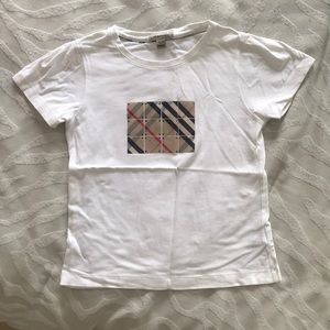 Burberry Youth Girls Size 12 cotton blend tee